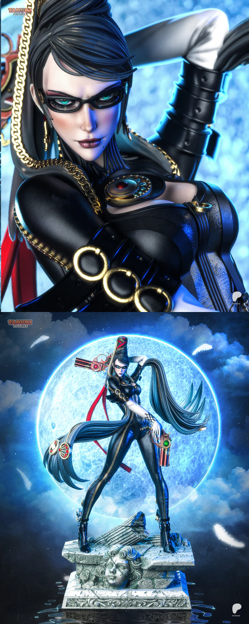 Bayonetta Statue – Fullsize STL File for 3D Printing STL model for 3D printing