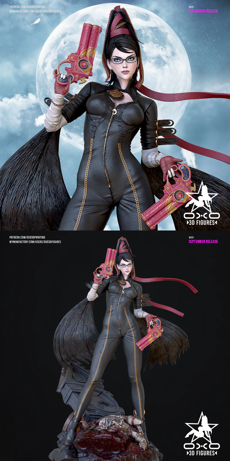 Bayonetta 3D Printable Model STL File STL model for 3D printing