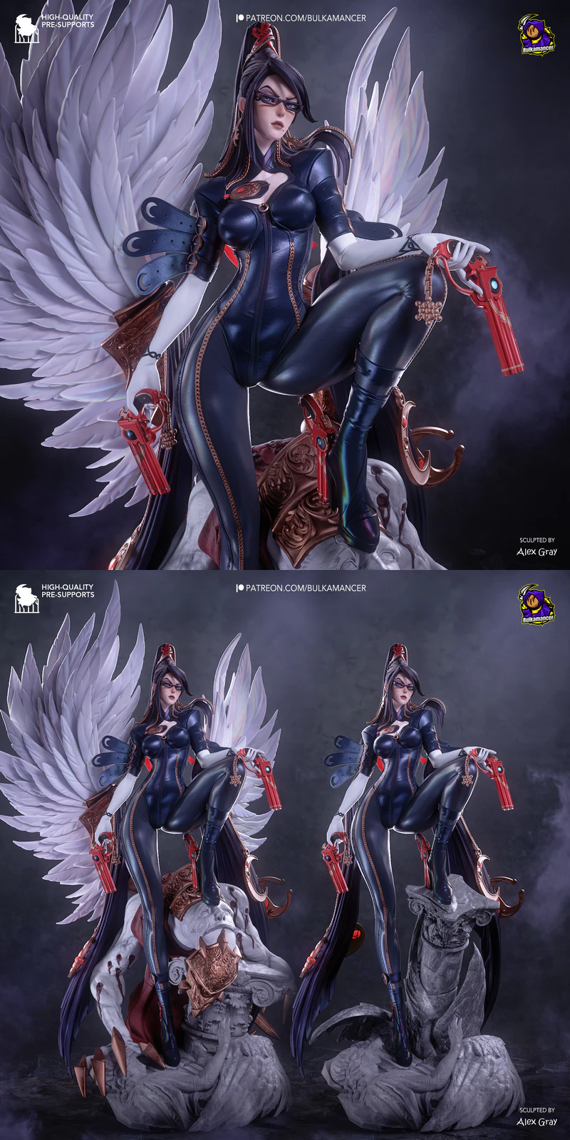 Bayonetta STL 3D Printable Figure for Resin Printers STL model for 3D printing