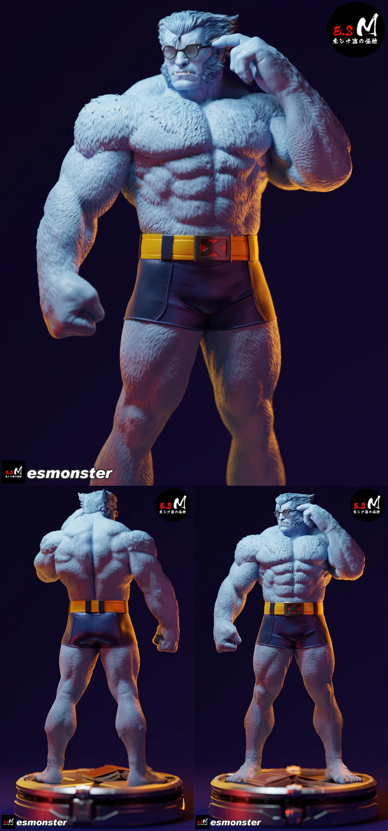 Beast – Inspired by Comic Heroes STL model for 3D printing