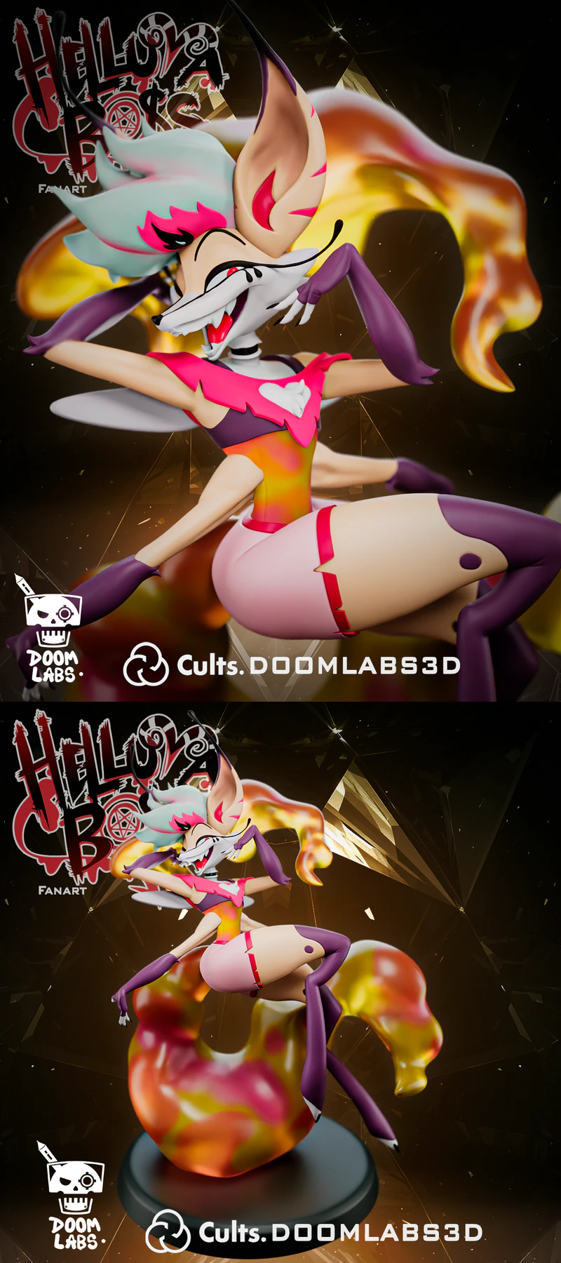 Beelzebub Fanart Statue STL model for 3D printing