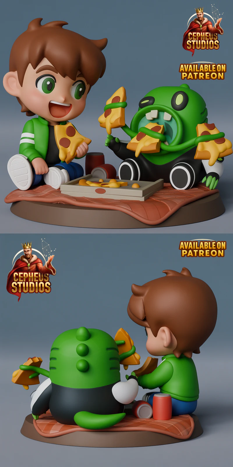 Ben and Upchuck 3D Printable Miniature STL File STL model for 3D printing