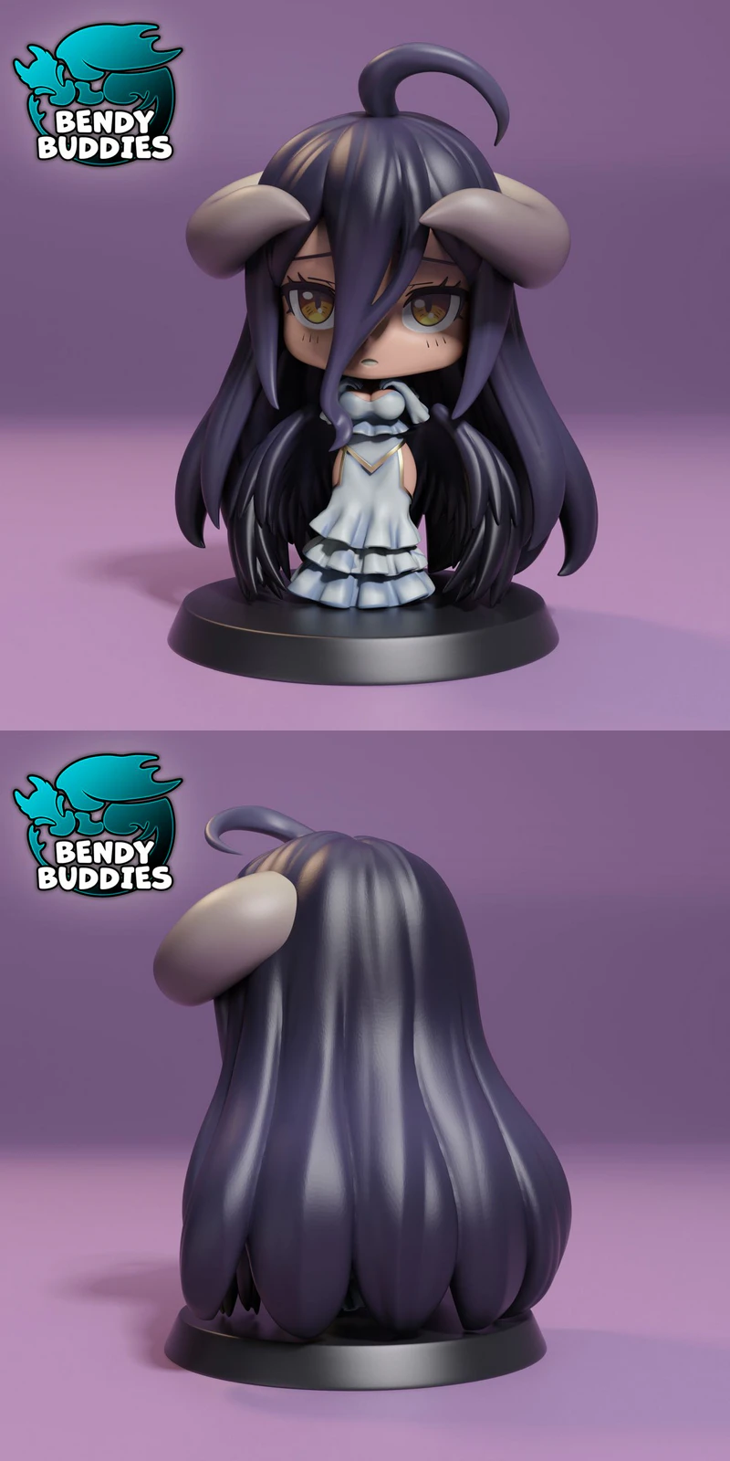 Albedo Chibi STL model for 3D printing