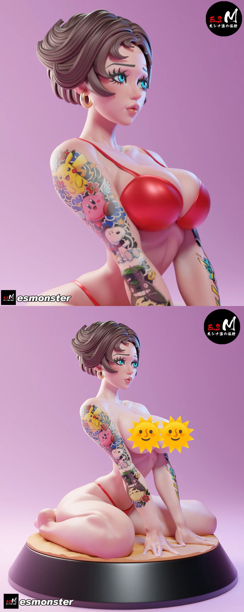 Betty Boop STL model for 3D printing