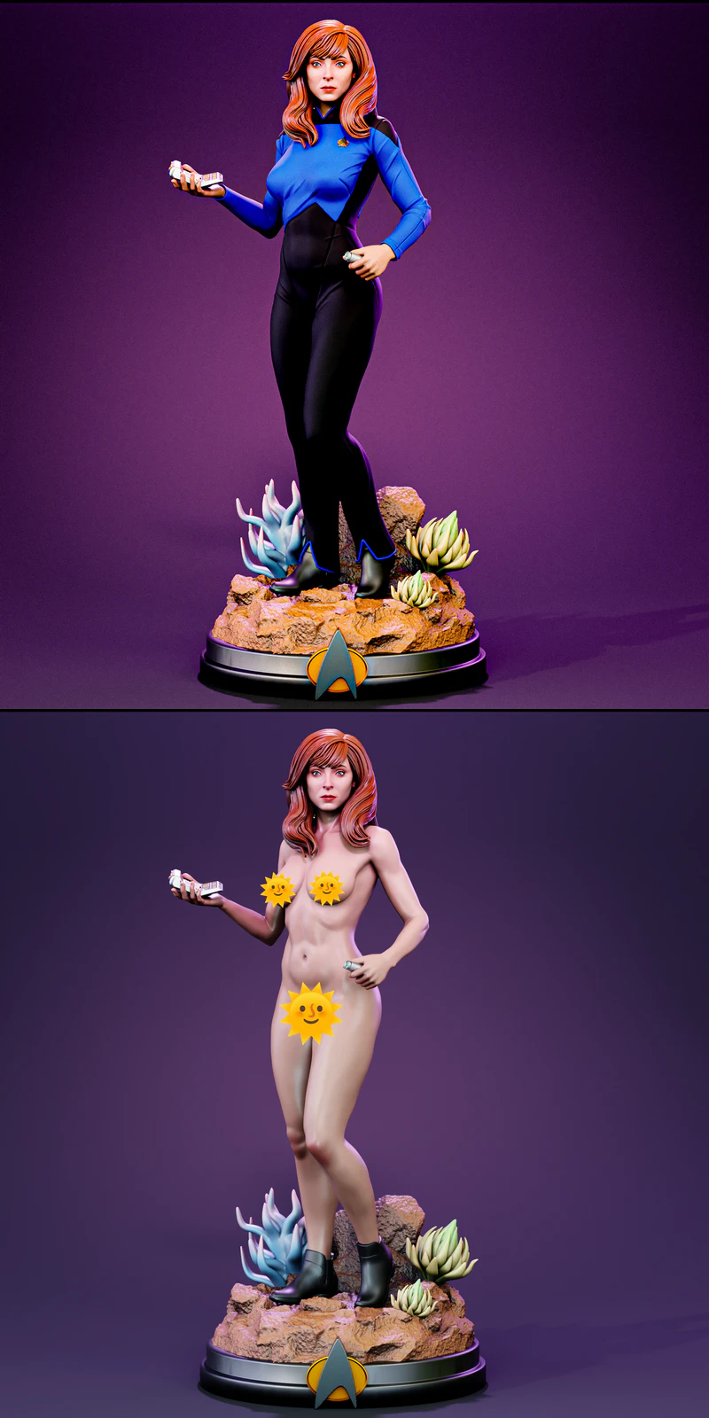 Beverly Crusher STL model for 3D printing