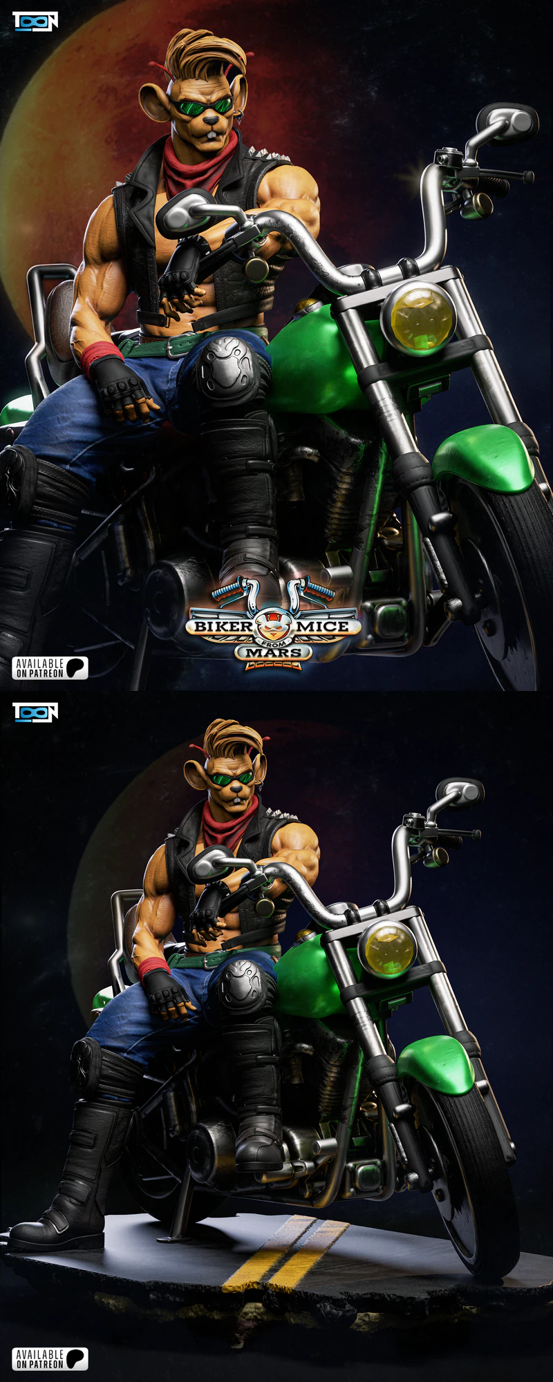 Biker – Mice from Mars STL model for 3D printing
