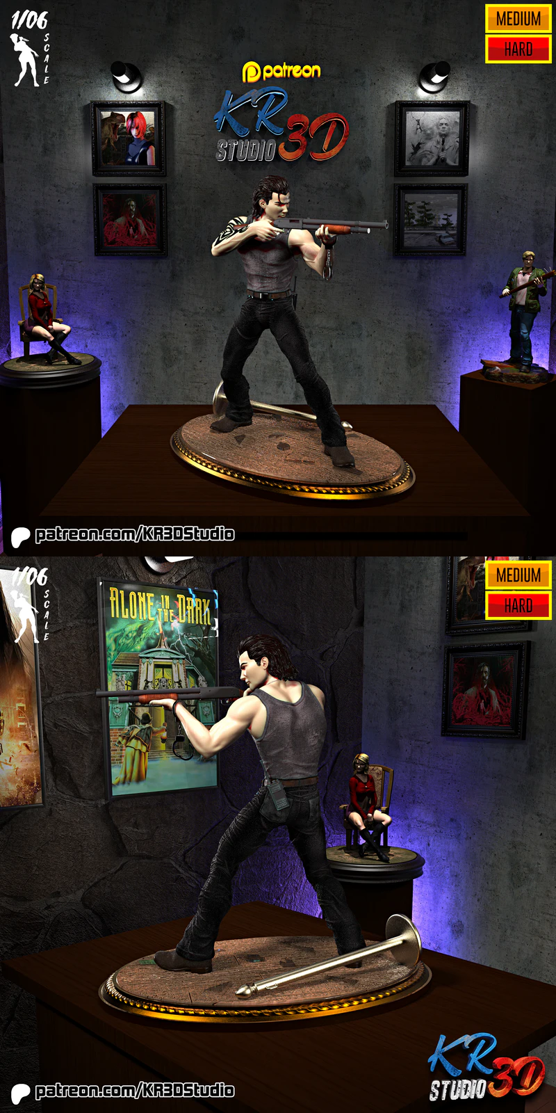 Billy Coen Resident Evil 3D Printable STL Model STL model for 3D printing