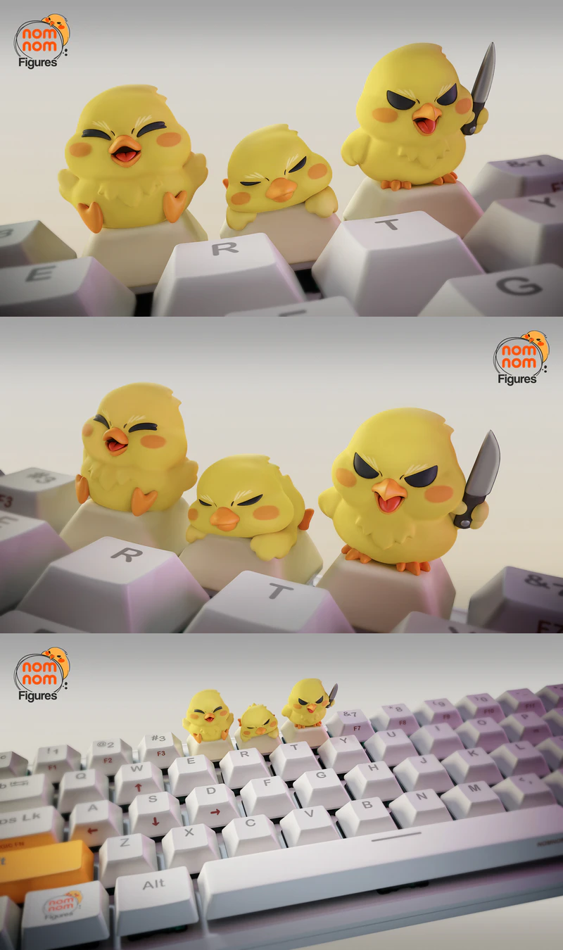 Bird Keycaps 3D Printable STL Model STL model for 3D printing