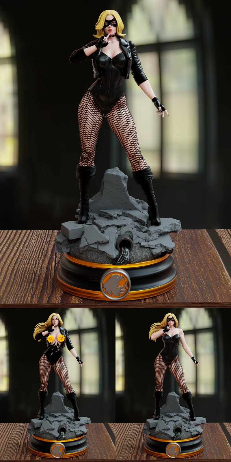 Black Canary STL Figure for 3D Printer STL model for 3D printing