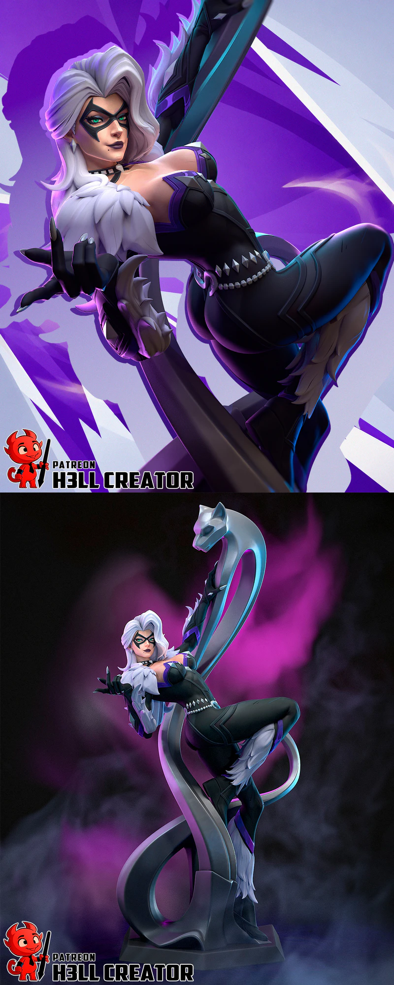Black Cat – Marvel Rivals STL model for 3D printing