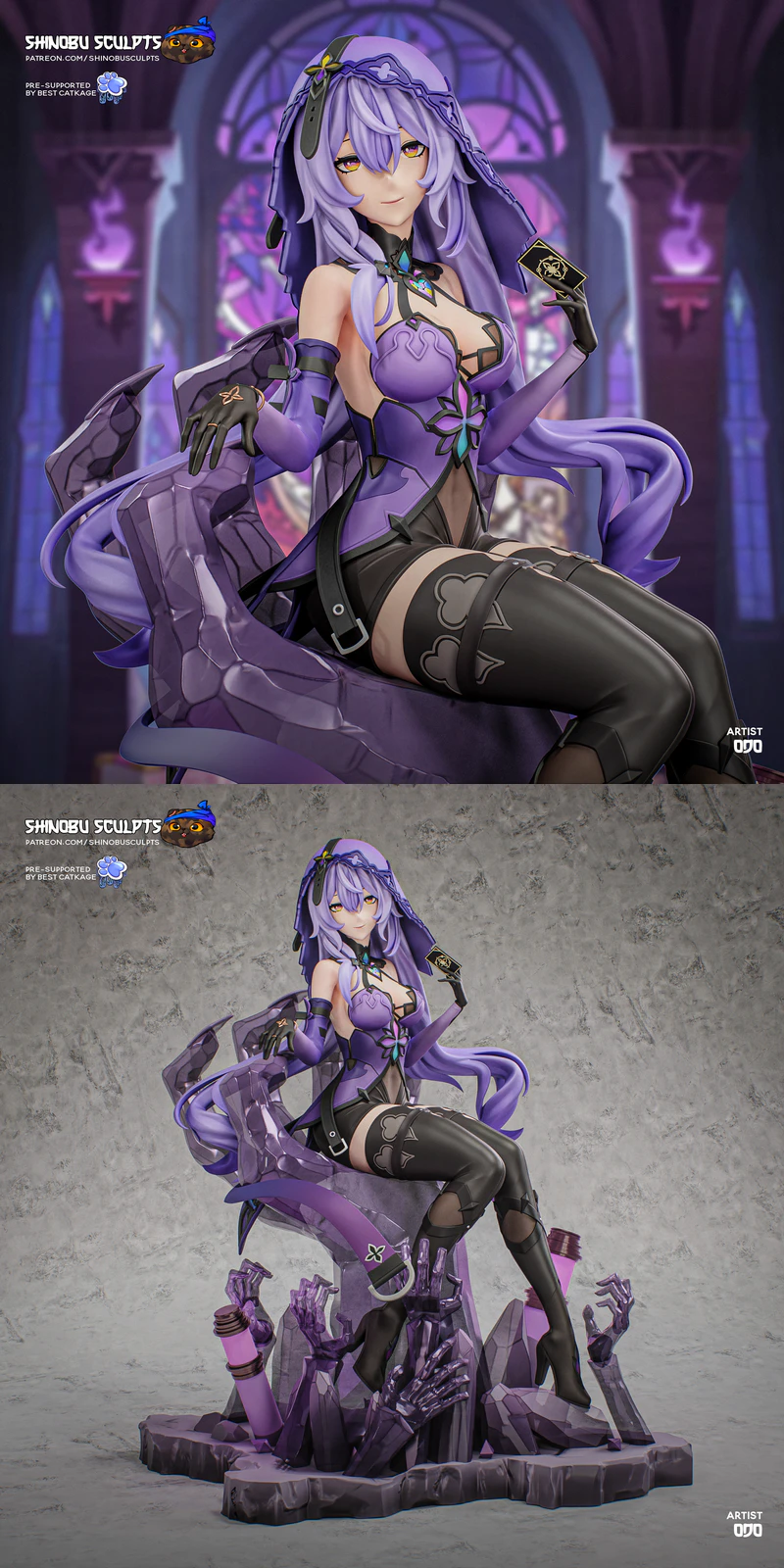 Honkai Star Rail Black Swan STL Figure for 3D Printing STL model for 3D printing