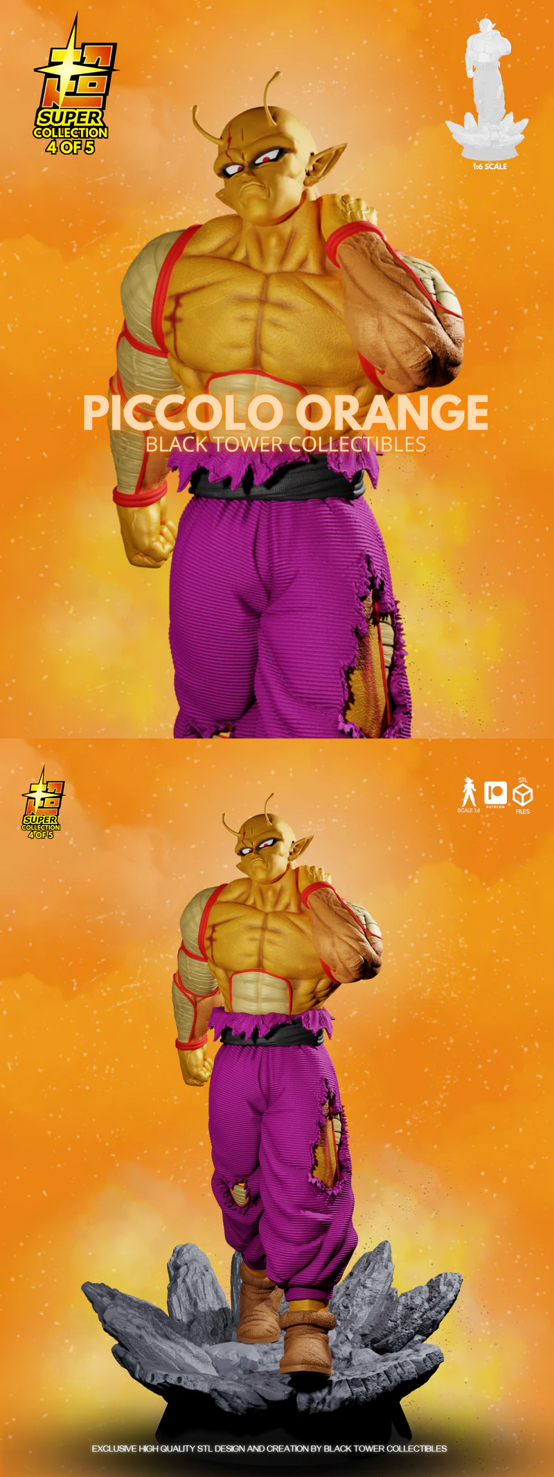 Dragon Ball Piccolo Orange STL File for 3D Printing STL model for 3D printing