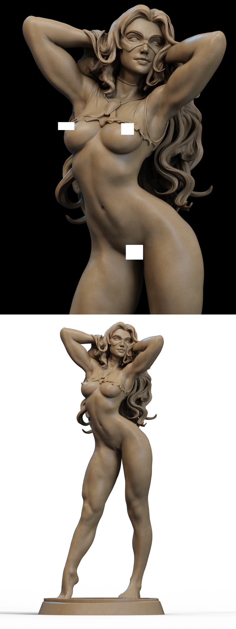 Blonde Blazer Extra STL model for 3D printing