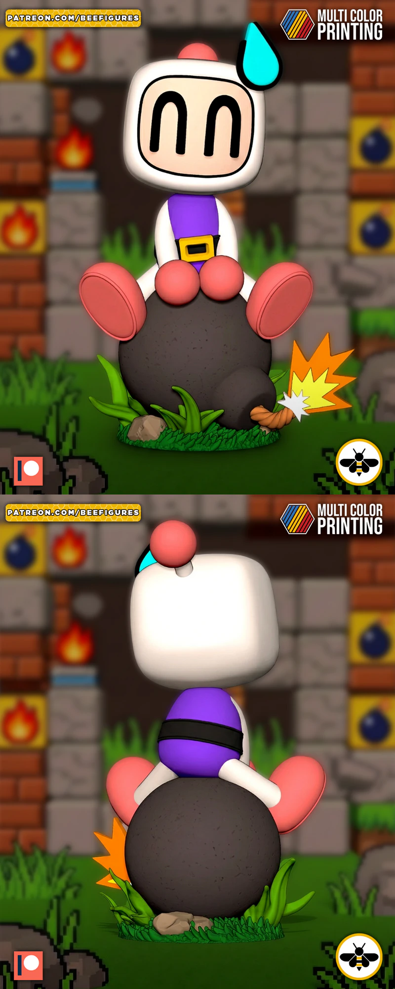 Bomberman STL File for 3D Printer STL model for 3D printing