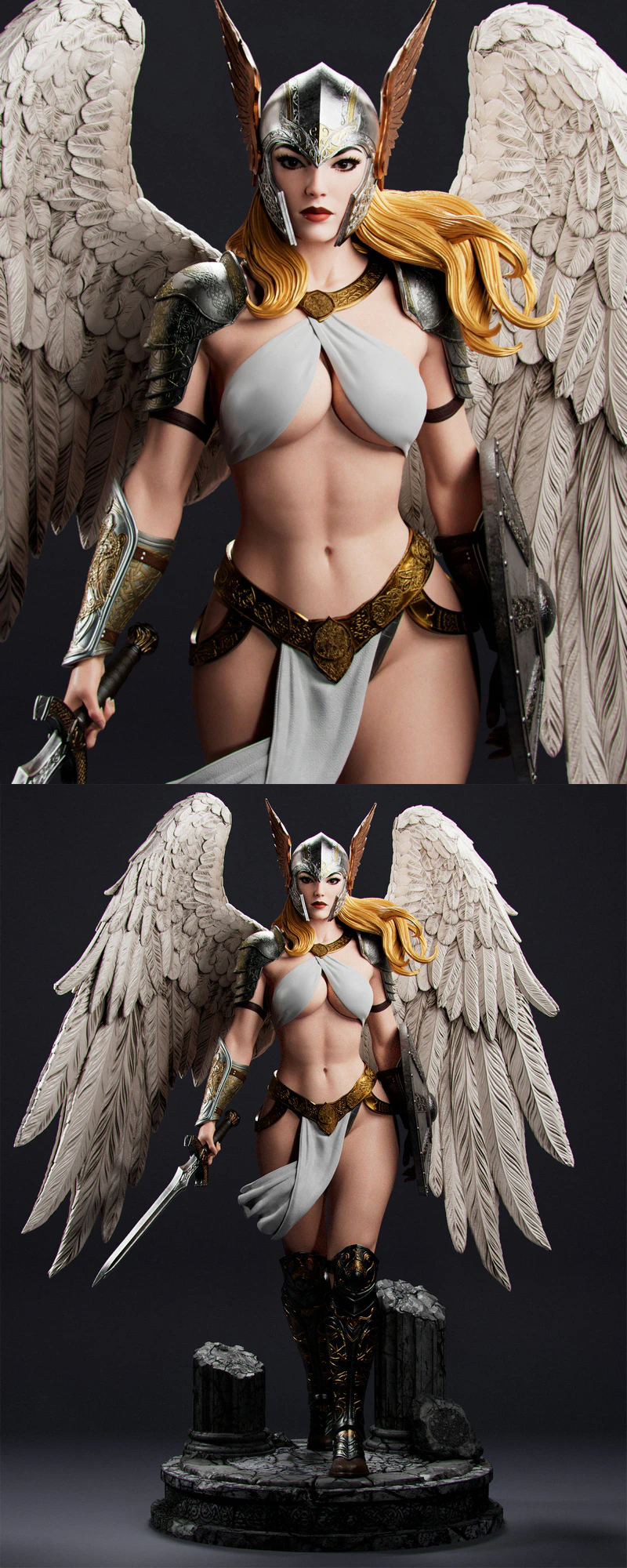Brynhildr Valkyrie – Fantasy Series STL model for 3D printing