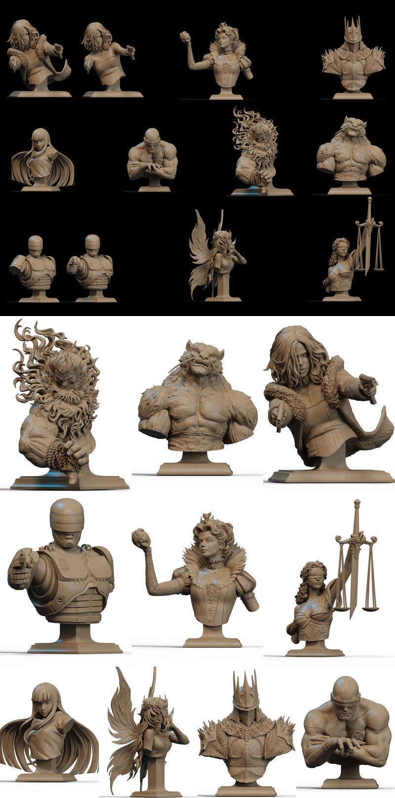 Busts March STL File for 3D Printing STL model for 3D printing