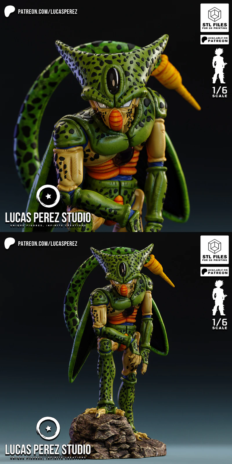 CELL – DRAGON BALL STL model for 3D printing