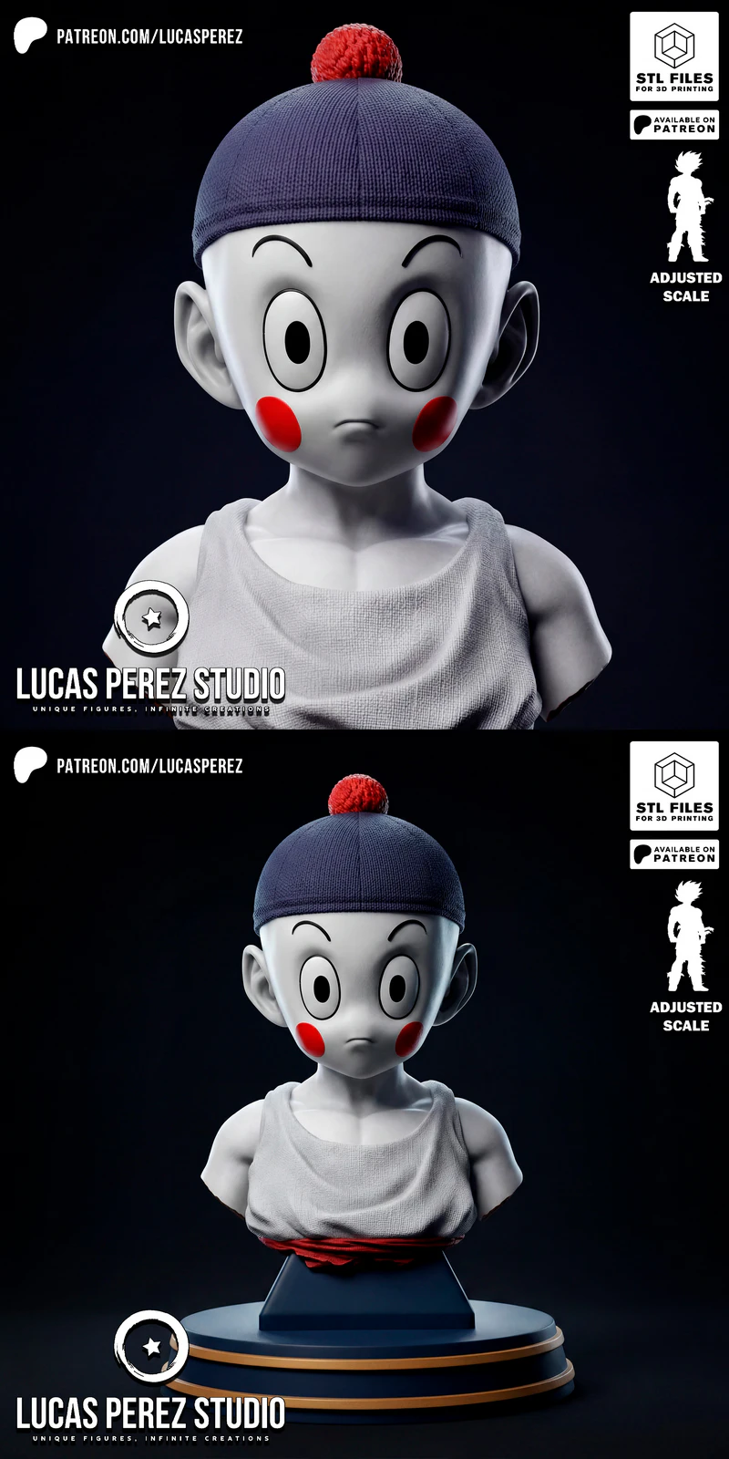 CHAOS BUST – Dragon Ball Z STL model for 3D printing