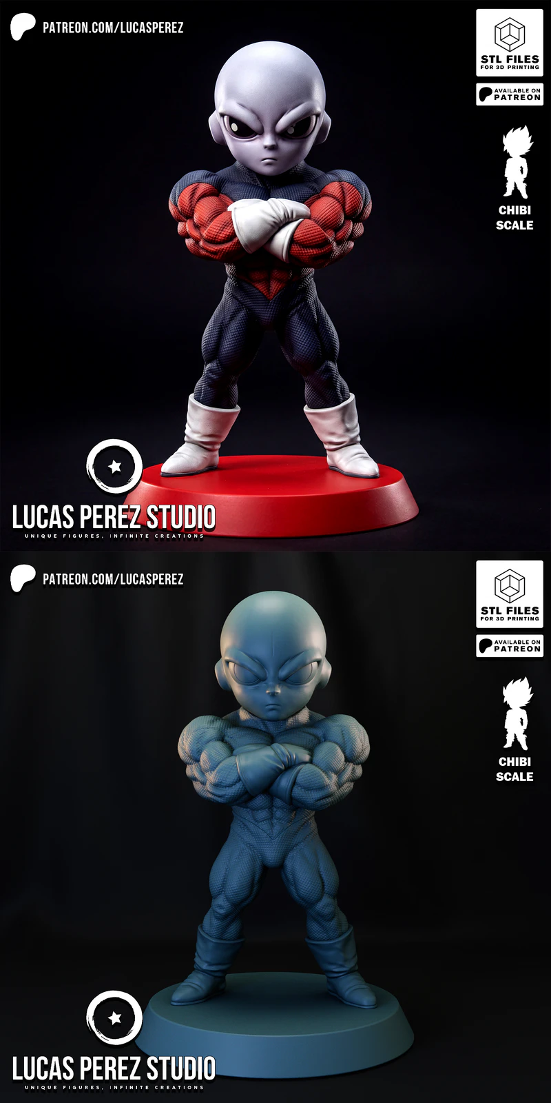 CHIBI JIREN – Dragon Ball Super STL model for 3D printing