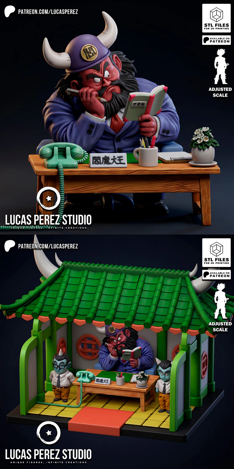CHIBIS ENMA DAIO-SAMA – Dragon Ball Z STL model for 3D printing
