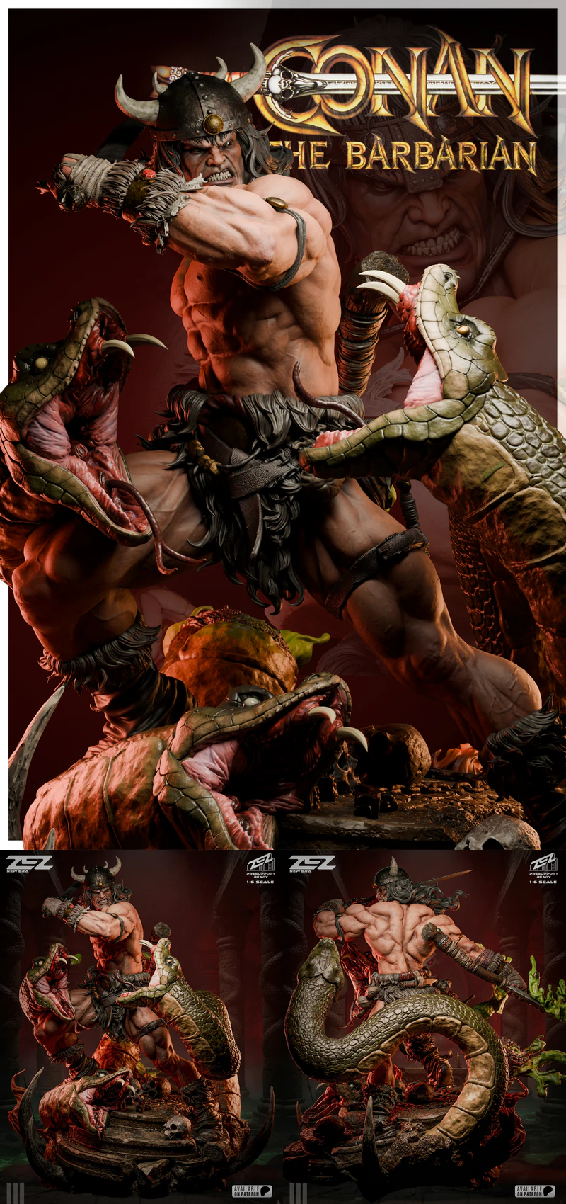 Conan Barbarian STL File for 3D Printing STL model for 3D printing