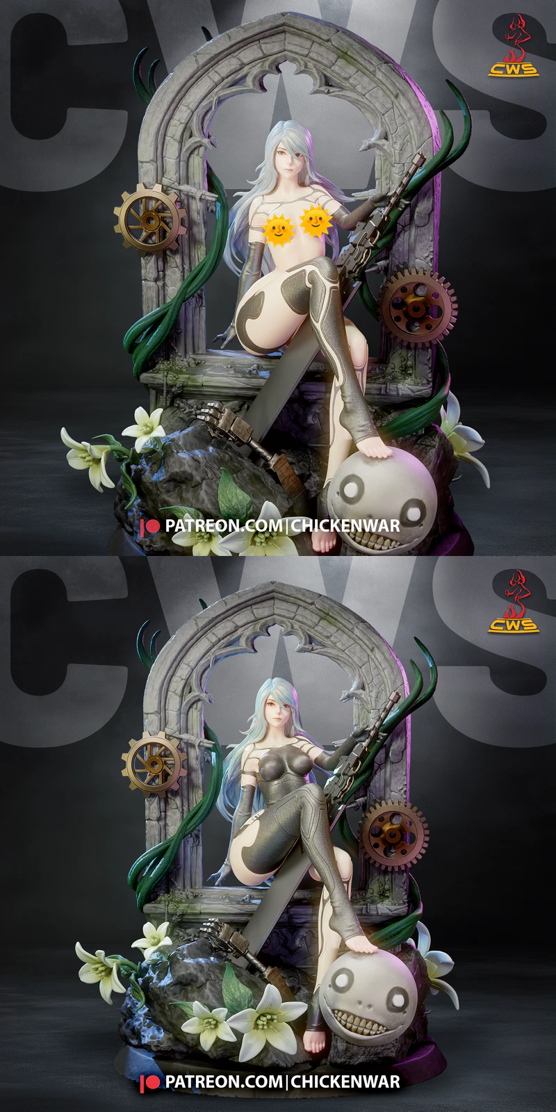 A2 – NieR Automata STL model for 3D printing