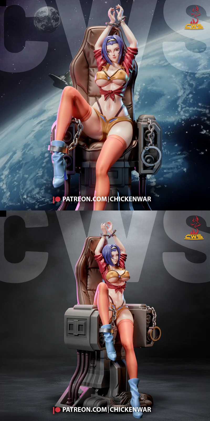 Faye Valentine STL model for 3D printing
