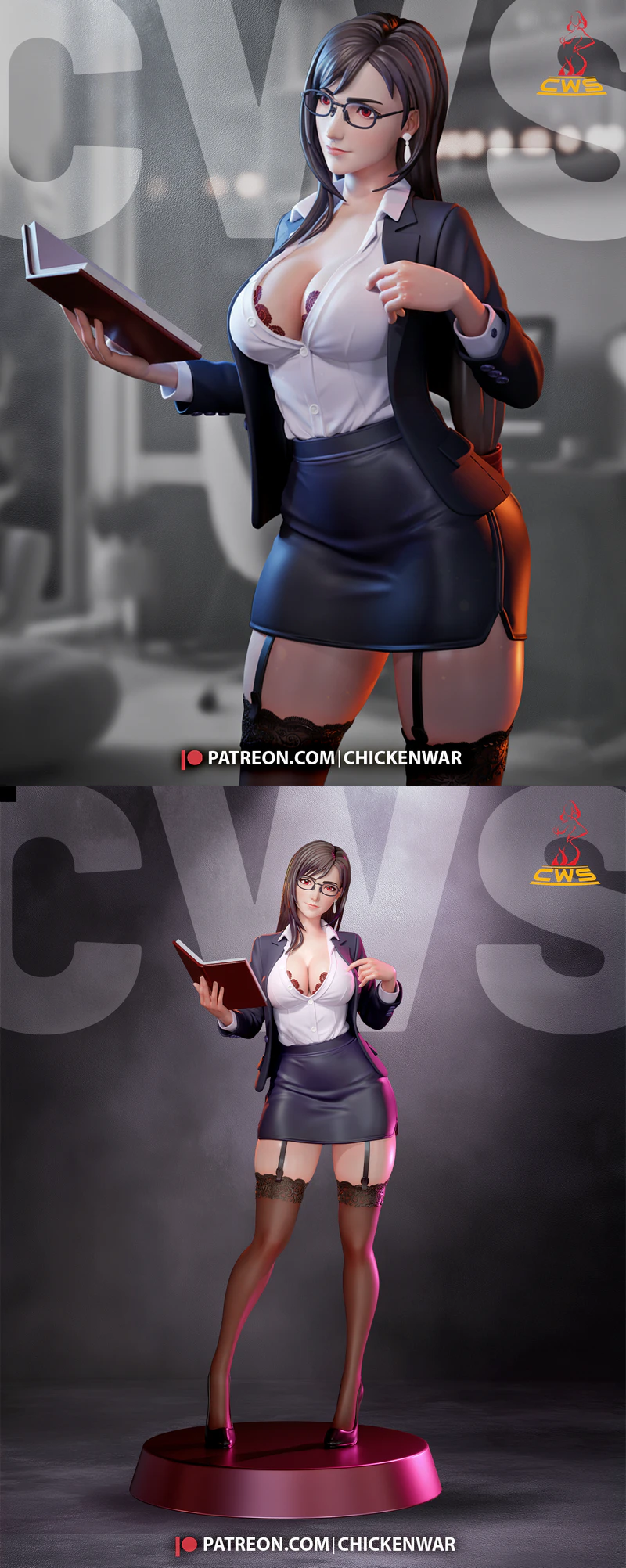 Final Fantasy – Tifa Lockhart STL 3D Printable Figure STL model for 3D printing