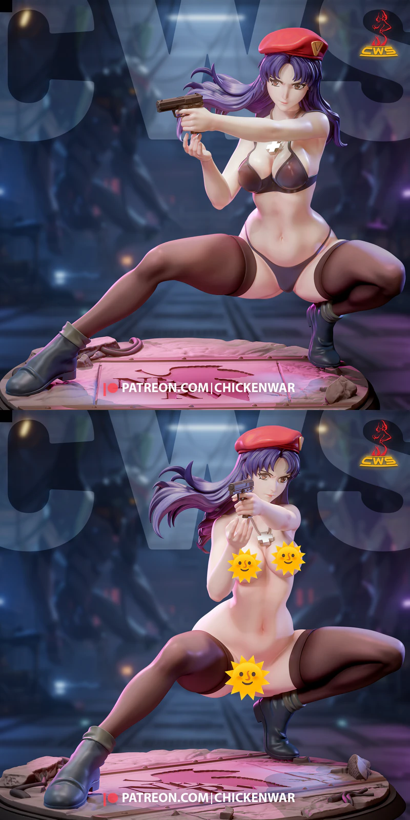 Misato Extra STL model for 3D printing