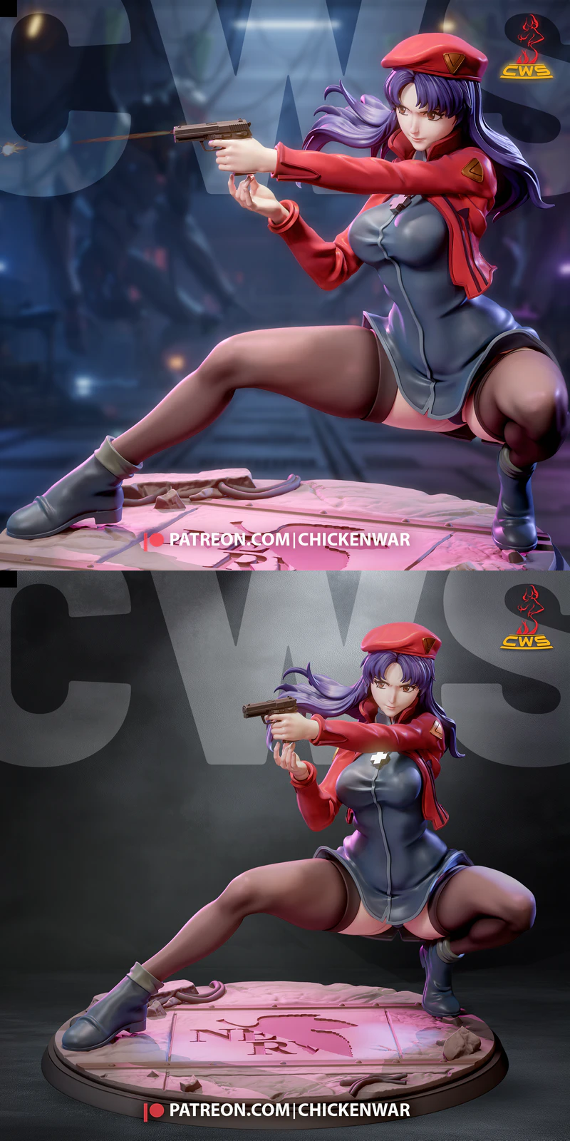 Misato STL model for 3D printing