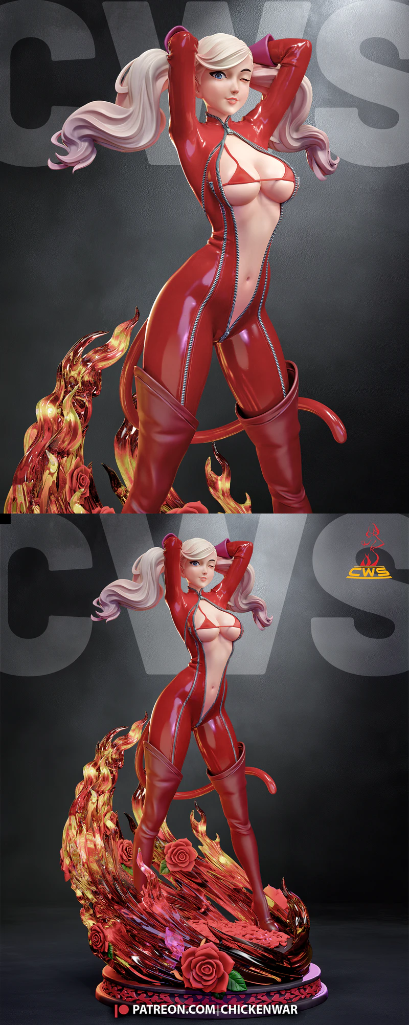 Ann Takamaki Persona Figure STL File STL model for 3D printing