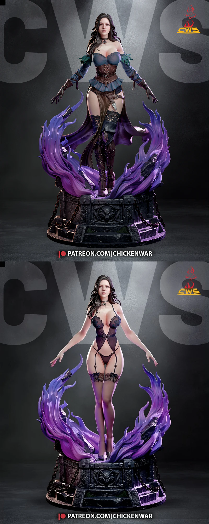 The Witcher – Yennefer of Vengerberg STL File for 3D Printing STL model for 3D printing
