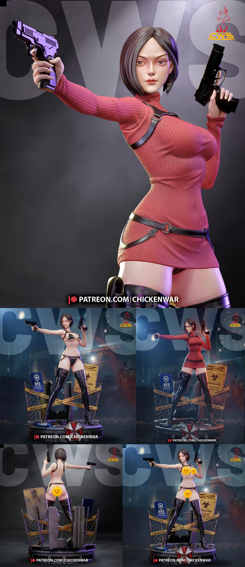 Ada Wong STL model for 3D printing