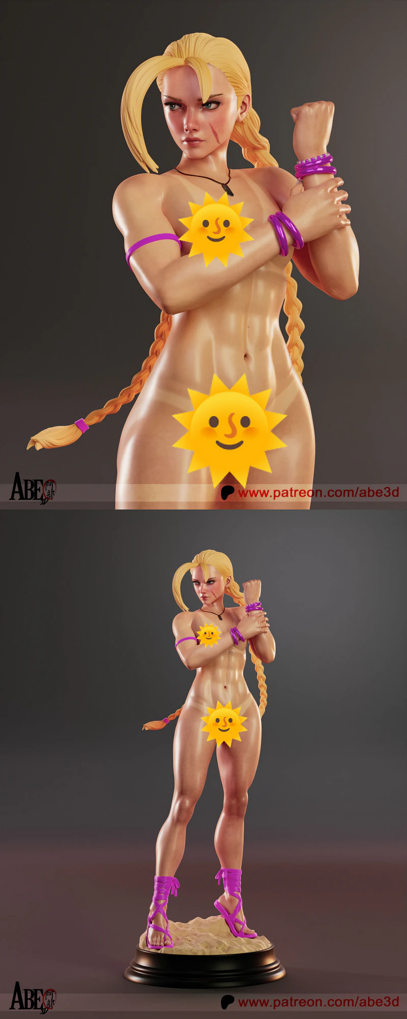 Cammy SF6 Costume 4 Extra 3D Printable Model STL model for 3D printing