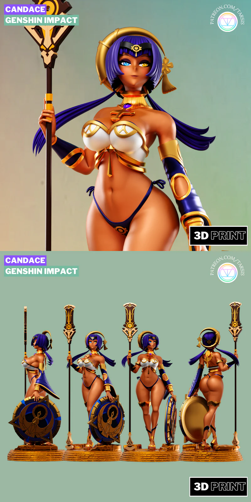 Candace – Genshin Impact STL File for 3D Printing STL model for 3D printing