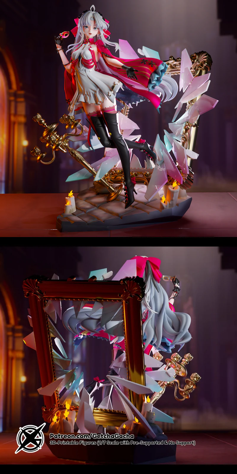 Carlotta – Elegant Character Figure STL model for 3D printing