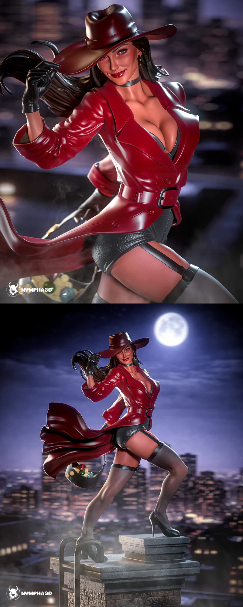 Carmen Sandiego STL model for 3D printing