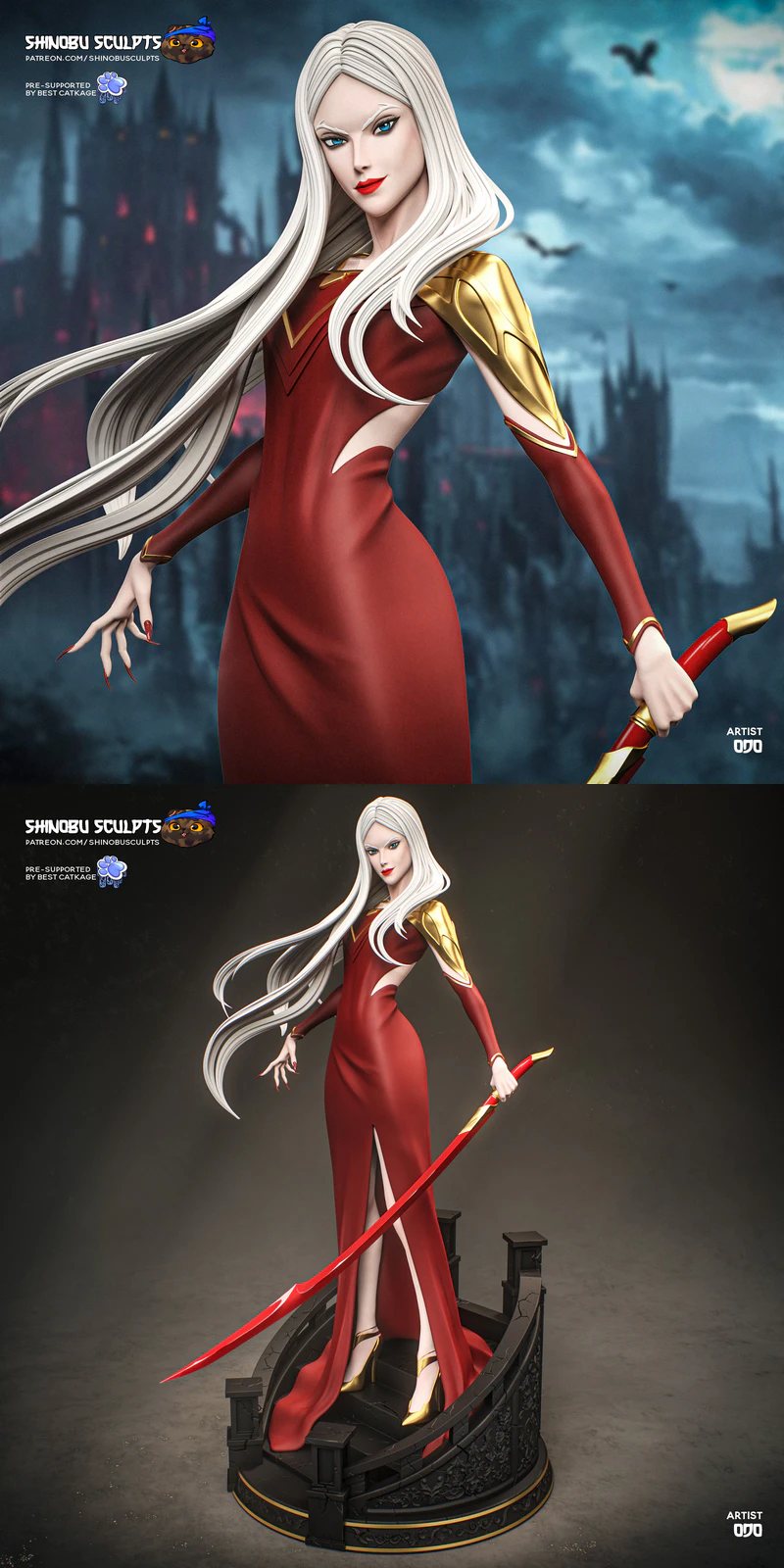 Carmilla – Castlevania STL model for 3D printing