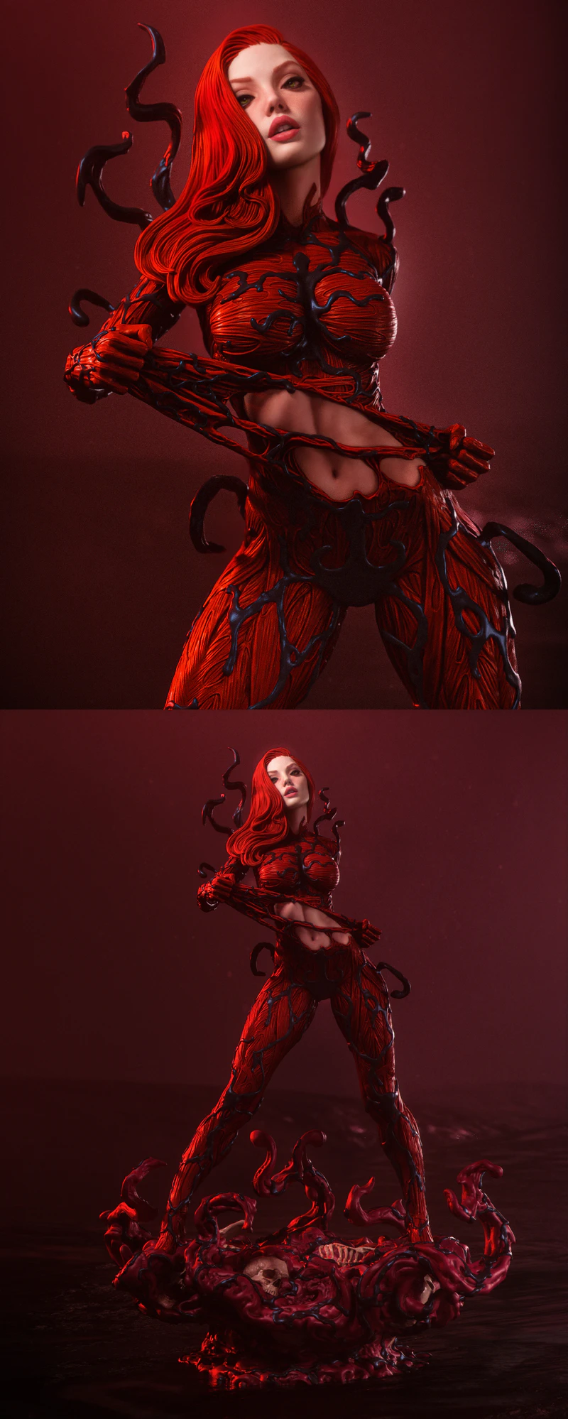 Carnage Mary Jane STL model for 3D printing