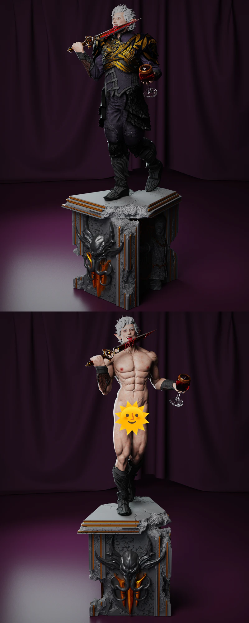Astarion Ancunin – Baldurs Gate 3 STL File for 3D Printable Miniature STL model for 3D printing