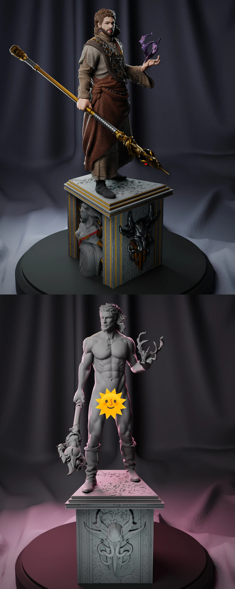 Gale from Baldurs Gate 3 STL File for 3D Printing STL model for 3D printing