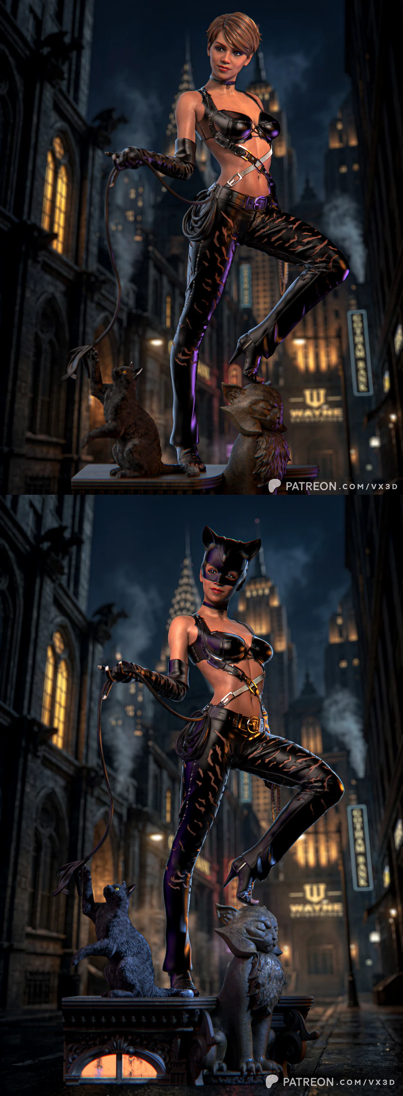 Catwoman – Halle Berry STL model for 3D printing