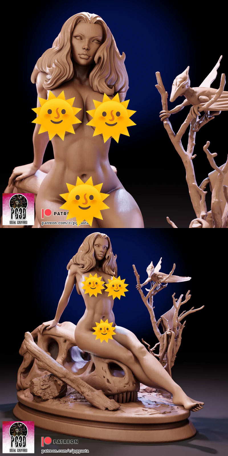Prehistoric Cavewoman STL Figure for 3D Printing STL model for 3D printing