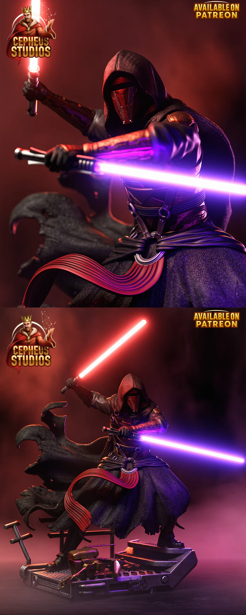 Darth Revan STL model for 3D printing