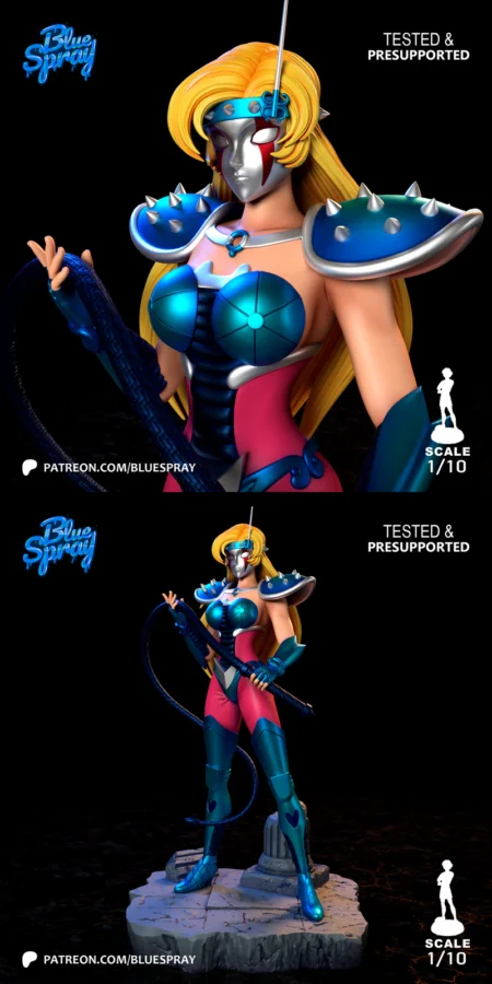Chameleon June – Saint Seiya STL model for 3D printing