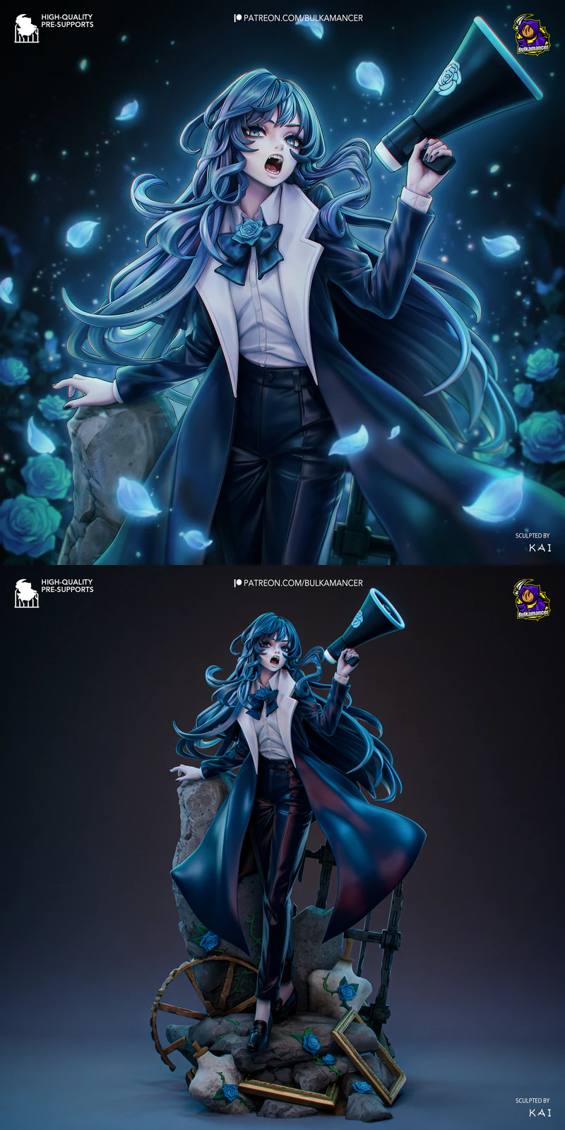 Chando (a.k.a. Ado-chan) 3D Printable STL Figure for Resin Printer STL model for 3D printing