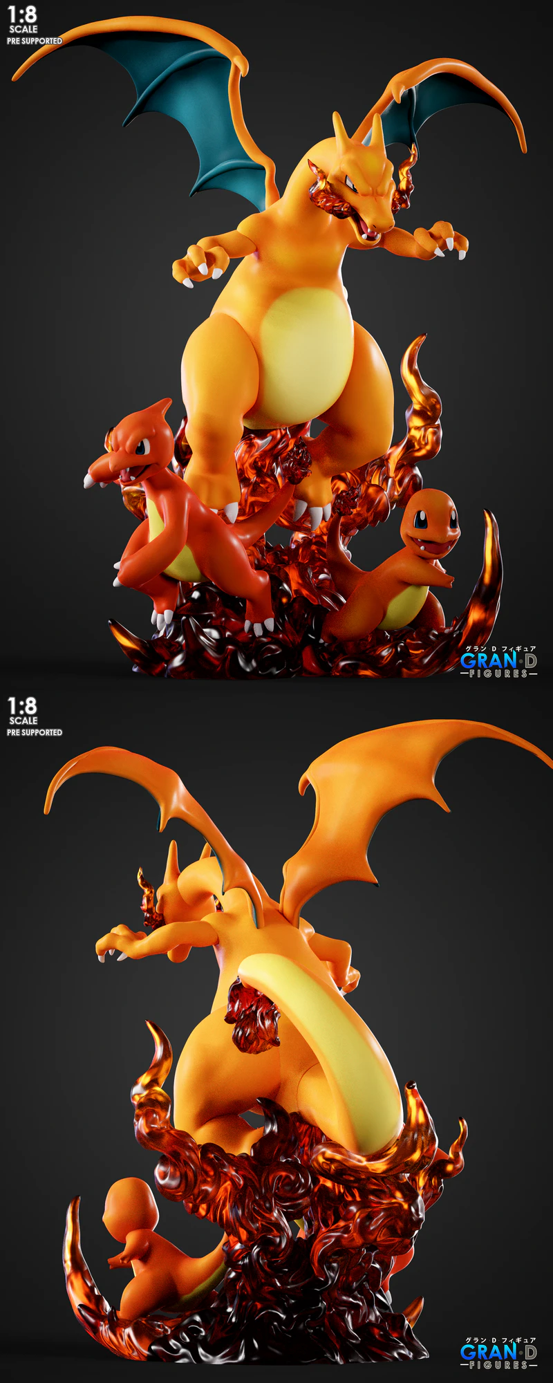 Charizard 3D Printable STL Figure for 3D Printer STL model for 3D printing