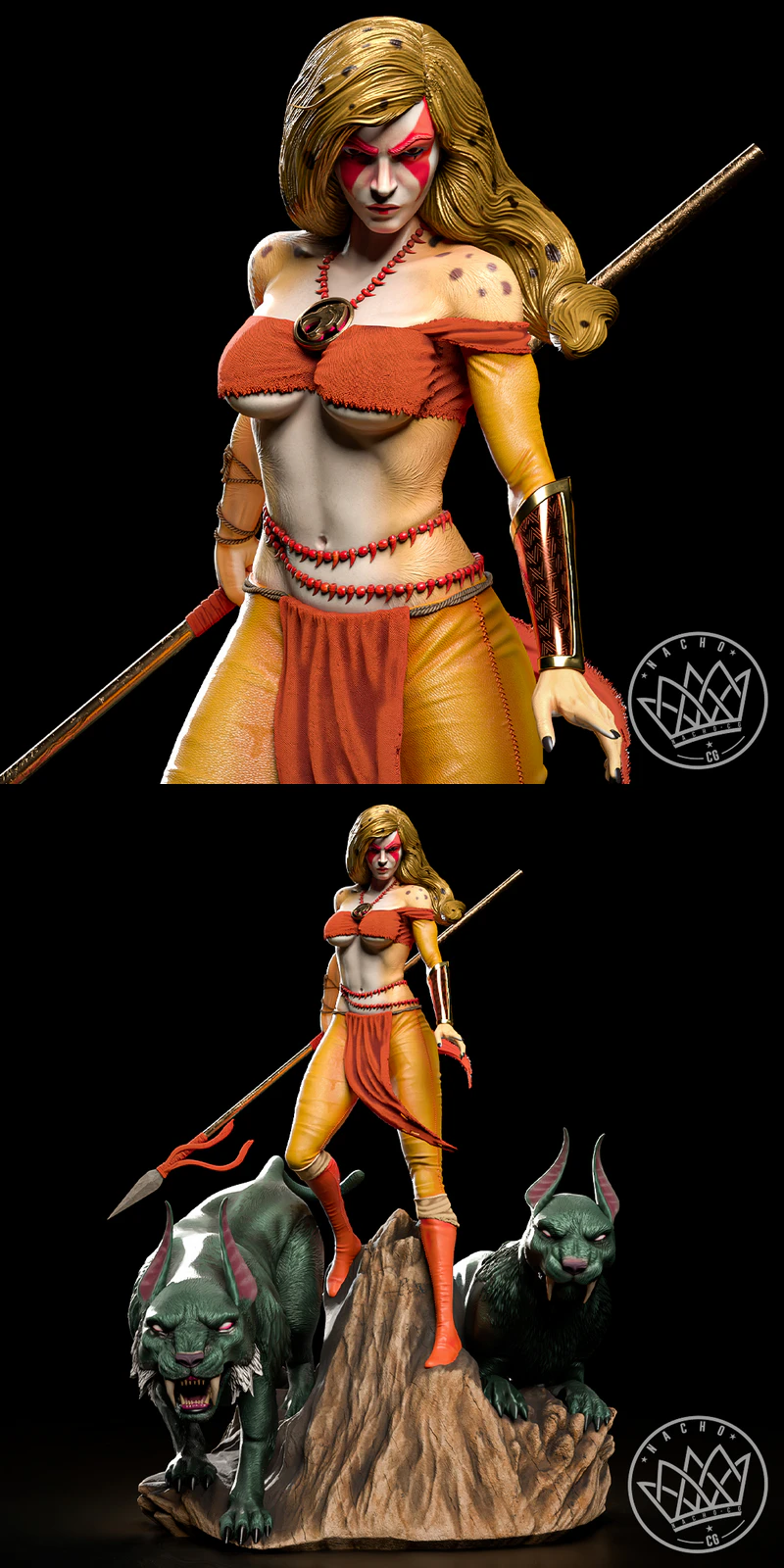 Cheetara – Inspired by Thundercats STL model for 3D printing