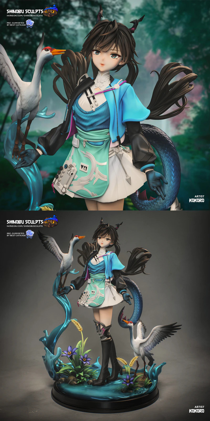 Chen Qianyu – Arknights – Endfield STL model for 3D printing
