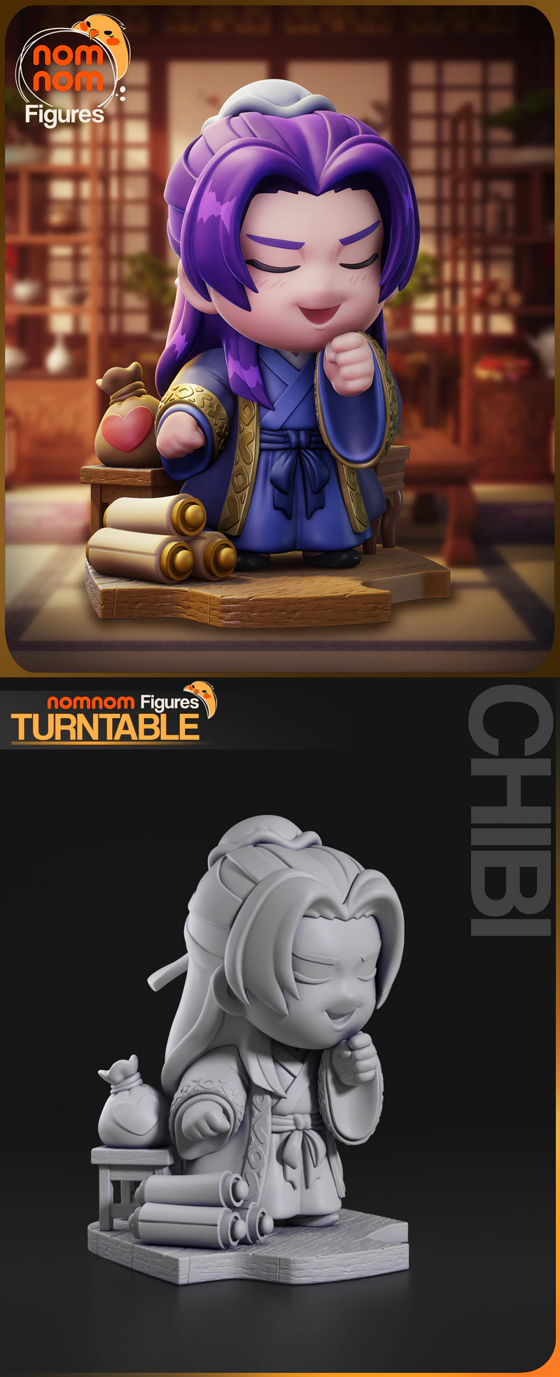 Chibi Jinshi – The Apothecary Diaries Miniature STL for 3D Printer STL model for 3D printing